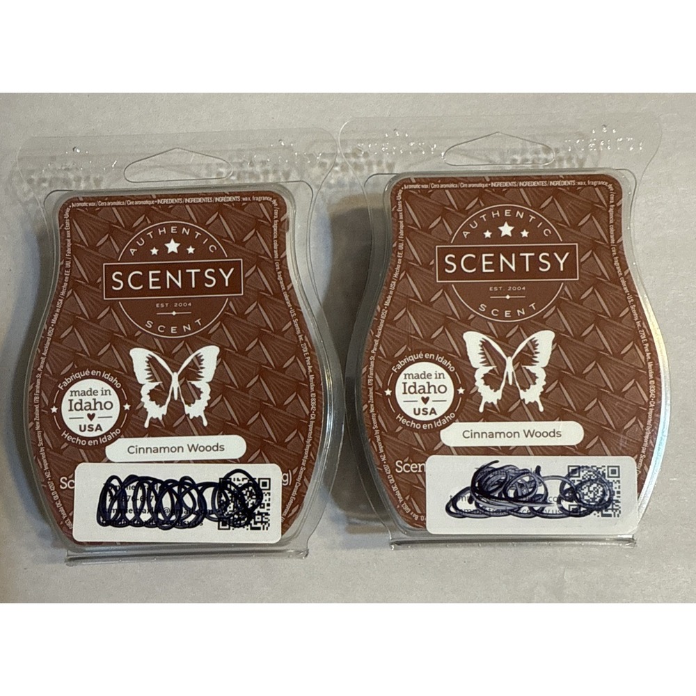 2 Scentsy Bar Cinnamon Woods New in Package USA Fragrance Wax Melt
